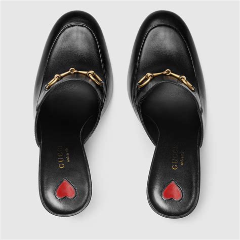 gucci women's princetown leather mule|Gucci princetown leather flat mules.